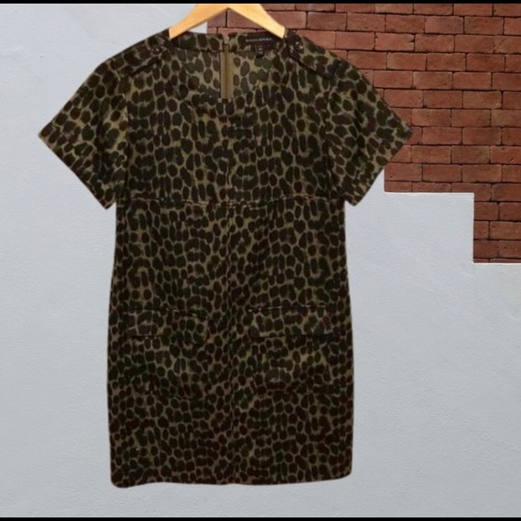 Banana Republic Olive Green Babydoll Dress - Picture 1 of 3